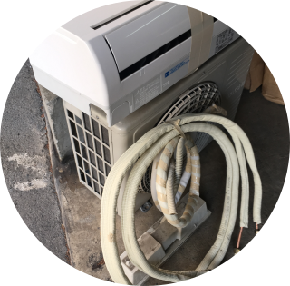 綺麗な取り外し工事